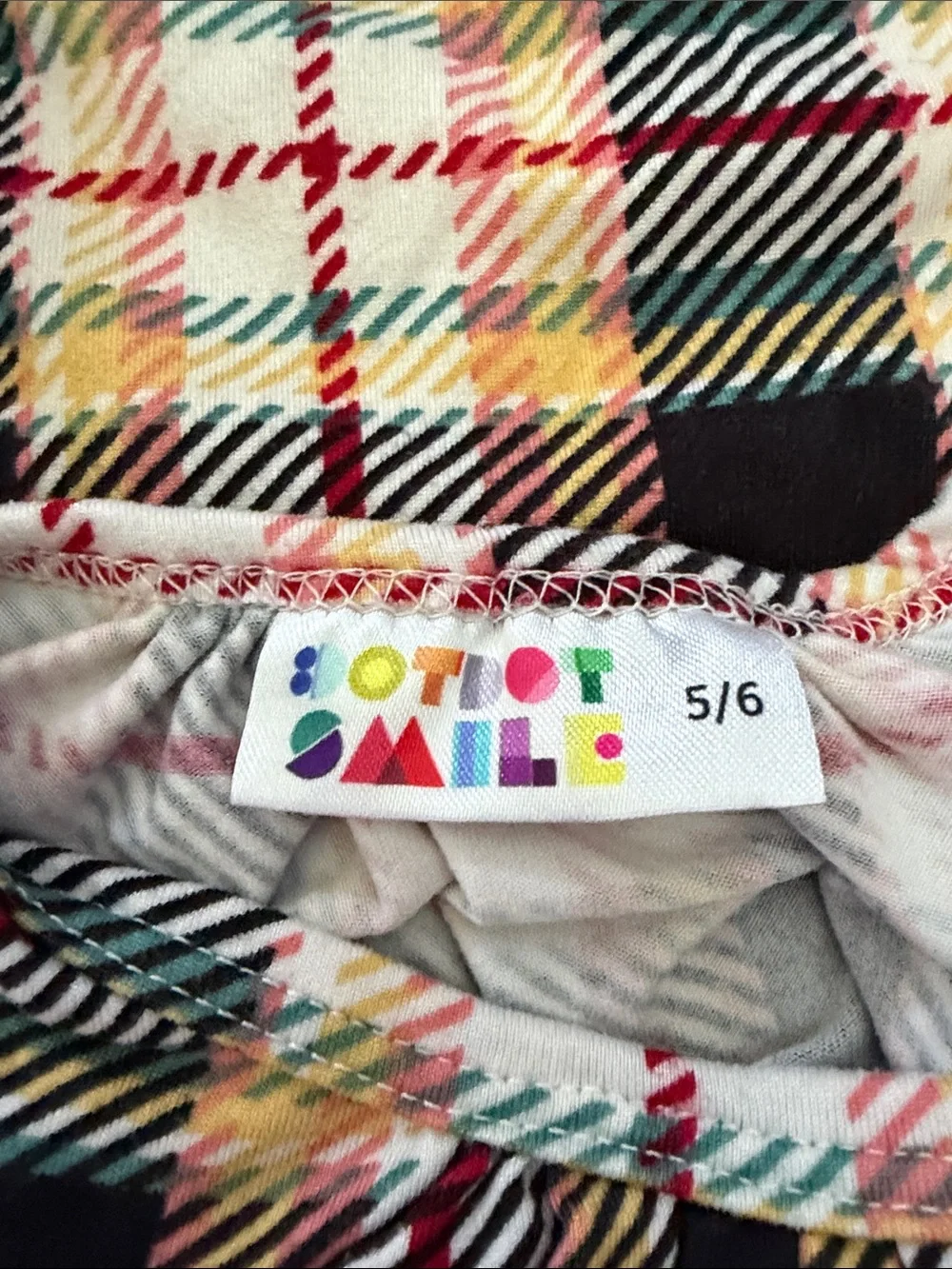 Girls Plaid Nightgown Pajamas - Yellow & Black